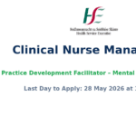 Clinical Nurse Manager III – Practice Development Facilitator Mental Health Services