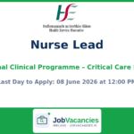 Nurse Lead – National Clinical Programme for Critical Care Dublin