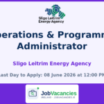 Operations & Programme Administrator – Sligo Leitrim Energy Agency