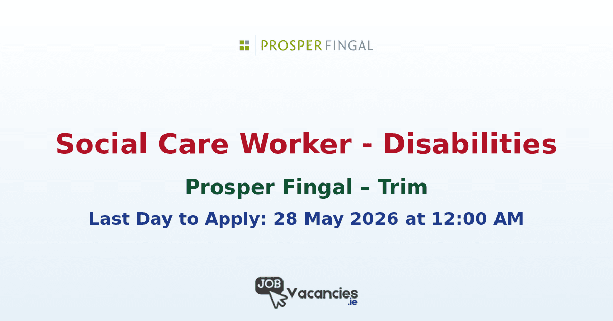 Social Care Worker Disabilities Job – Trim