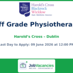 Staff Grade Physiotherapist – Harold’s Cross, Dublin