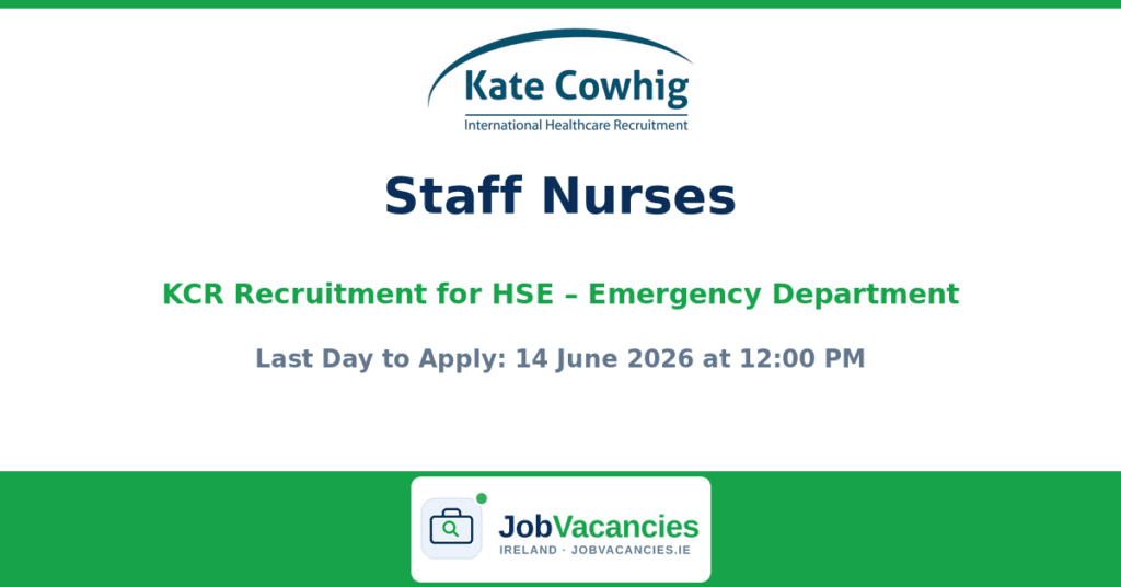 Staff Nurses – Emergency Department Jobs in Dublin