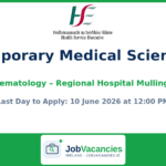 Temporary Medical Scientist – Haematology – Regional Hospital Mullingar