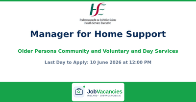 Manager for Home Support, Older Persons Community and Voluntary and Day Services