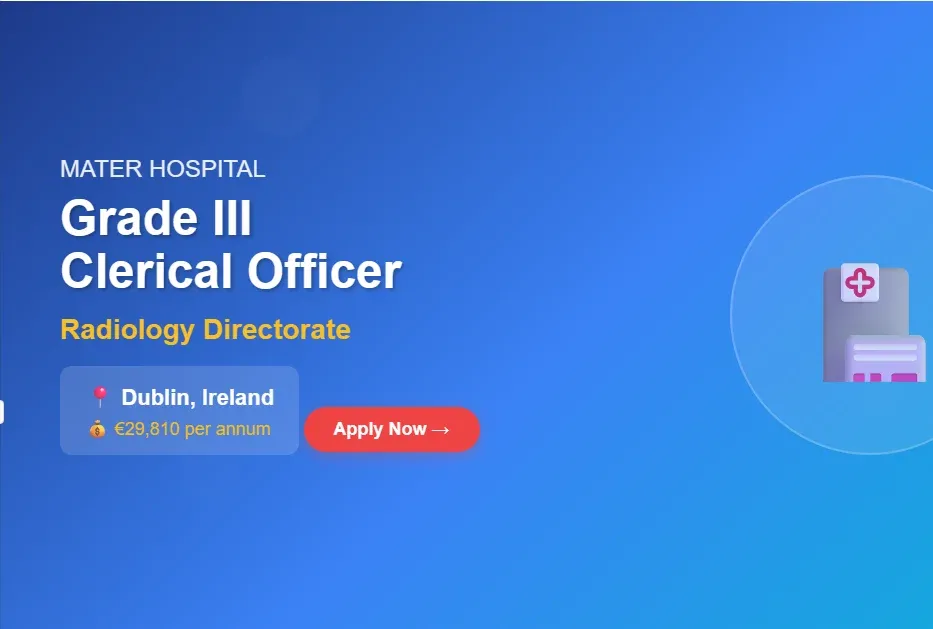 grade iii clerical officer position at mater hospital