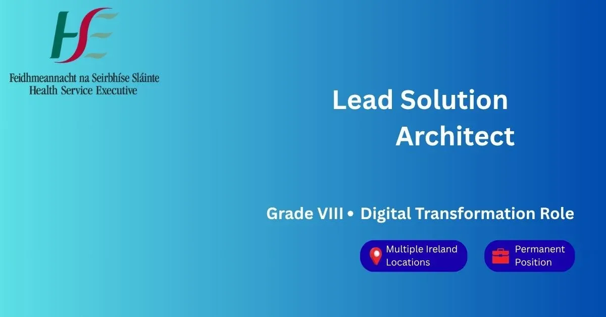 grade viii lead solution architect jobs ireland