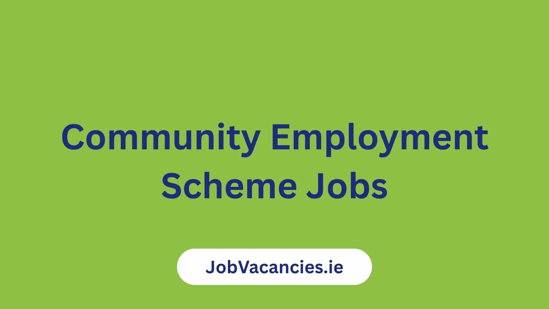 community employment scheme jobs