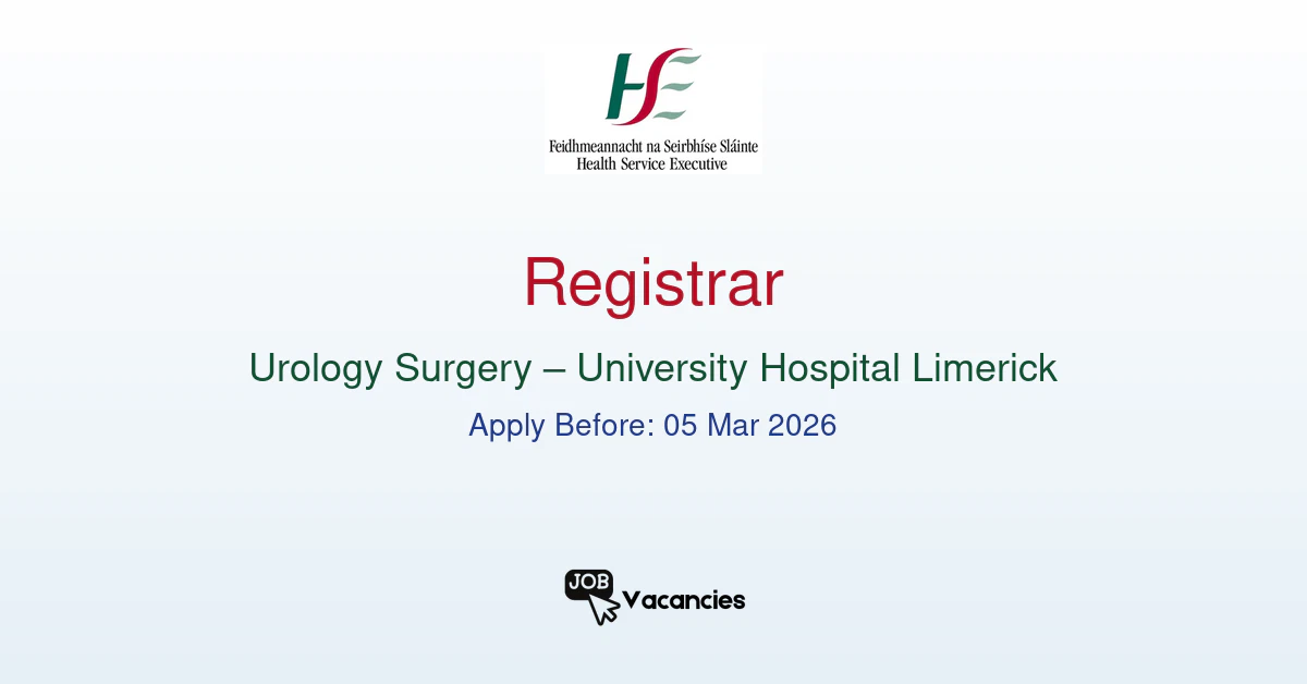Registrar in Urology Surgery @ University Hospital Limerick